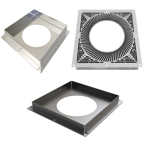 5" Stainless Steel Fire Stop Plates
